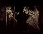 Johann Heinrich Fuseli Lady Macbeth receives the daggers oil painting reproduction